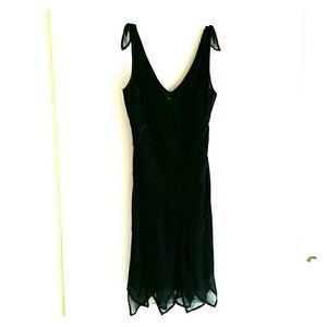 Laundry Black Silk Cocktail Dress Sz 2