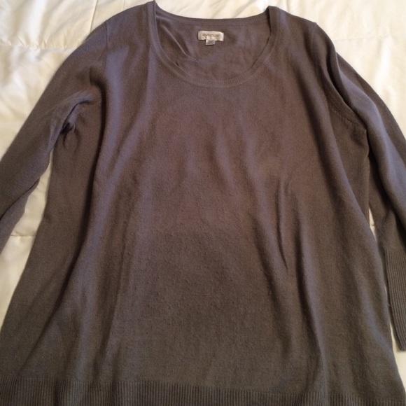 Comfy gray sweater.