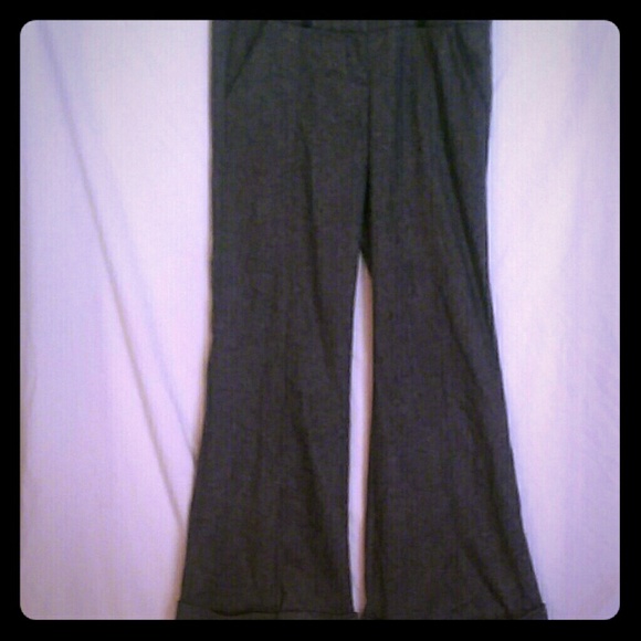 Bebe wool/acrylic wide leg tweed trousers