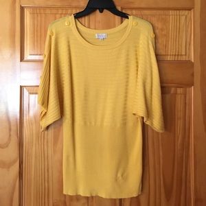 Joseph A. - bright yellow sweater