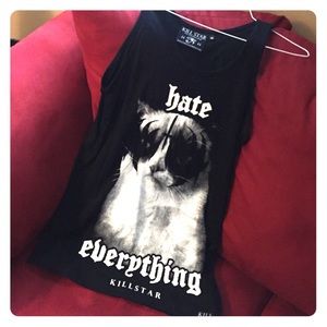 Killstar Hate Everything Grumpy Cat Tank