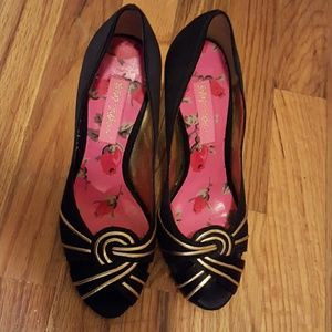 Satin Betsey Johnson Pumps