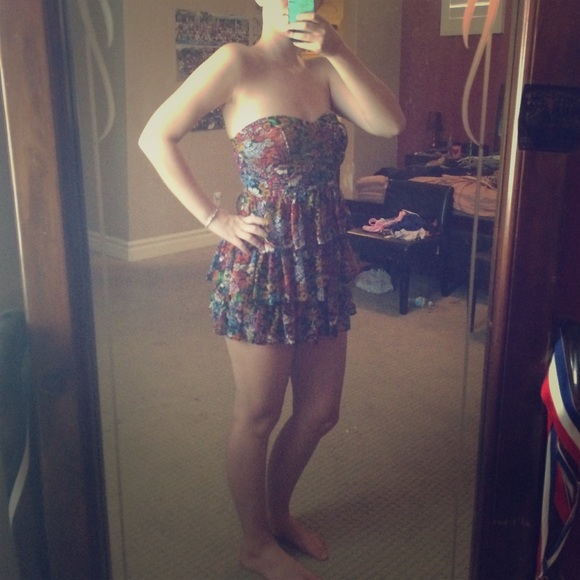 Floral mini dress