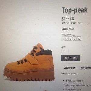 Jeffrey Campbell Top Peak size 6