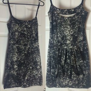 Betsey Johnson black and white fitted dress