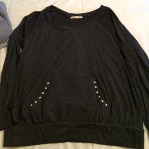 Dark gray lightweight sweater