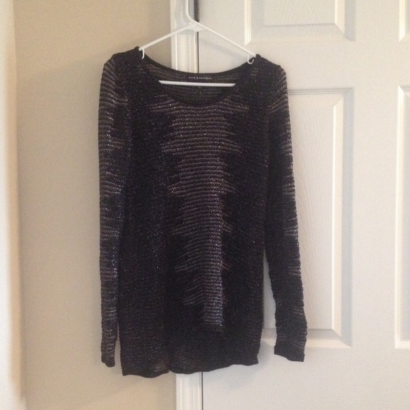 Sparkly black sweater. WORN ONCE!