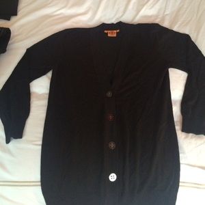 Tory Burch Oversized Black Cardigan