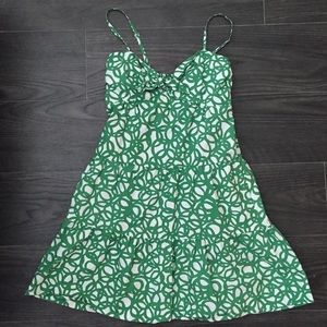 Banana Republic green and white dress