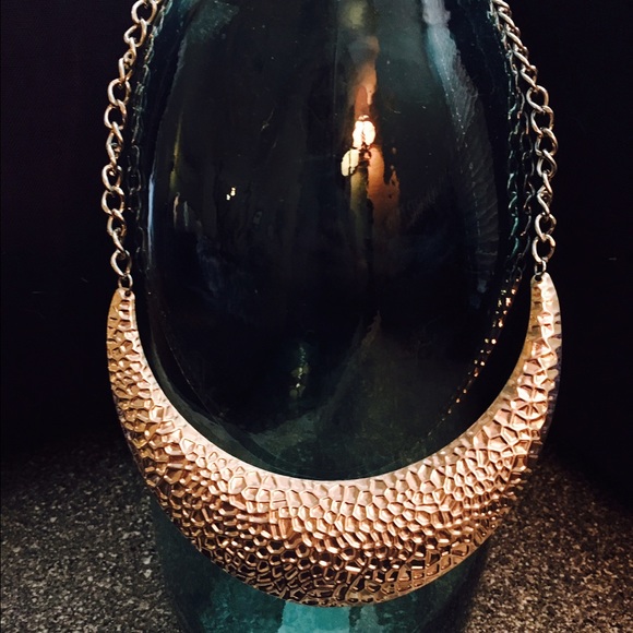 Silver statement necklace