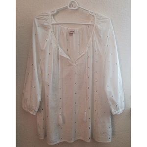 ❗️SALE❗️White Peasant Tunic Top