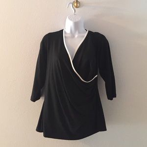 Rouched Wrap Top