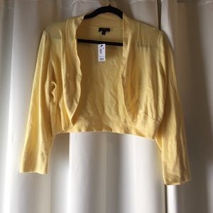 NWT The Limited Yellow Cardigan XL