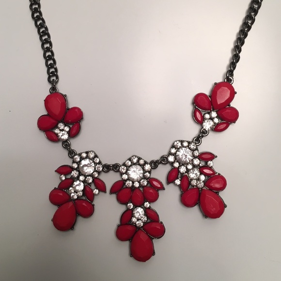 Red statement Necklace