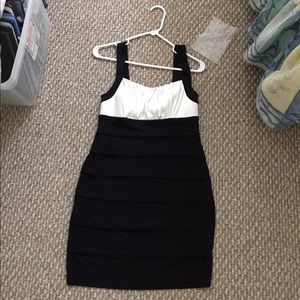 Black form fitting dress
