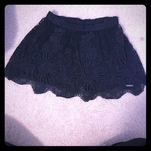 Abercrombie & Fitch Navy Lace Skirt
