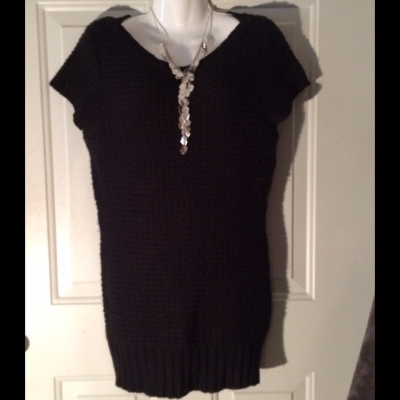 United States Sweaters Black Knit Sweater Dress