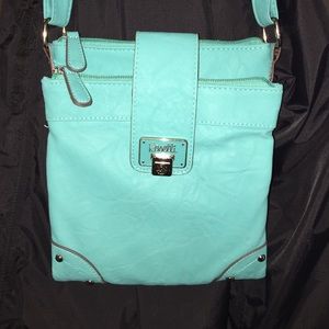 Teal Rosetti cross body bag