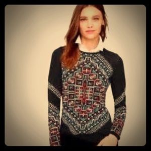 J.Crew Merino Knotted Scarf Sweater XS beautiful!!