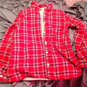 LL Bean fleece lined flannel