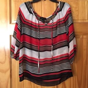 AB Studio striped blouse