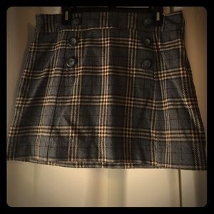 Plaid Gap Skirt