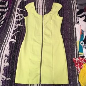 lime green dress