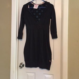 Hooded sweater dress