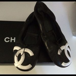 Chanel ballet flats.
