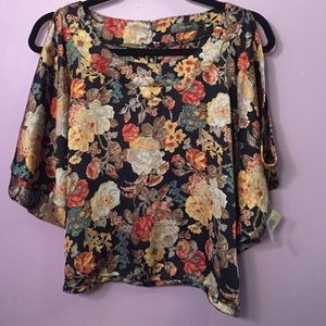 floral flowy shirt