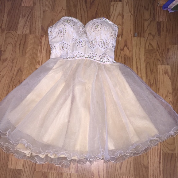 Gold formal dress