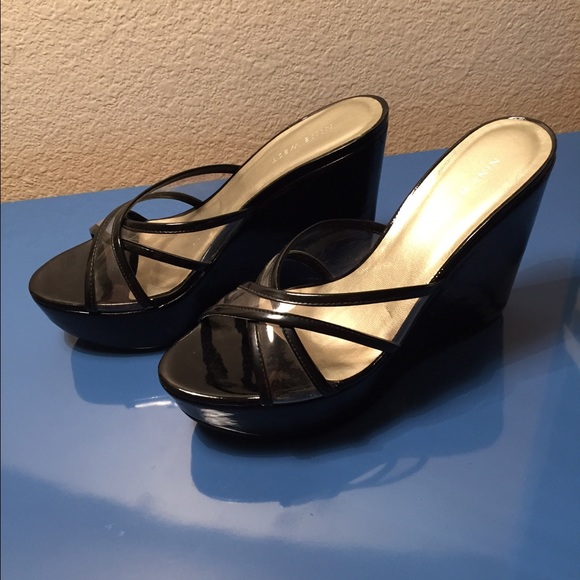 Patent Leather Wedge Heels