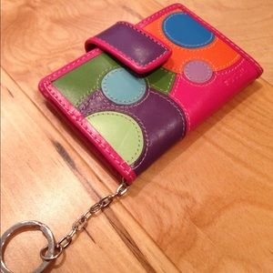 Fossil keychain leather wallet
