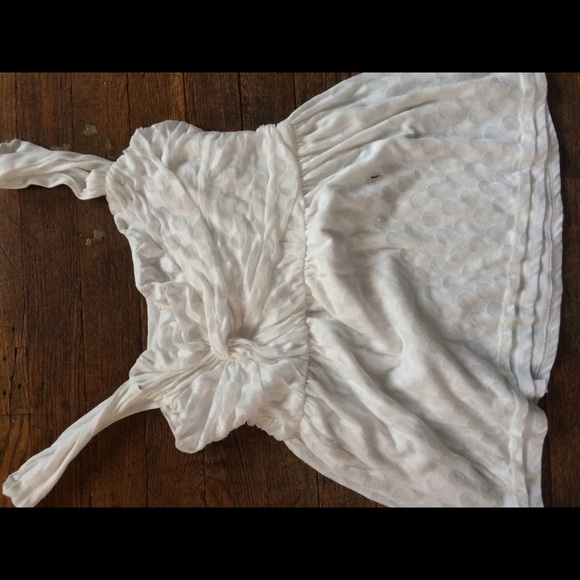 White tank top with fitted bust from anthro