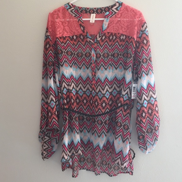 Faded Glory Pink blouse