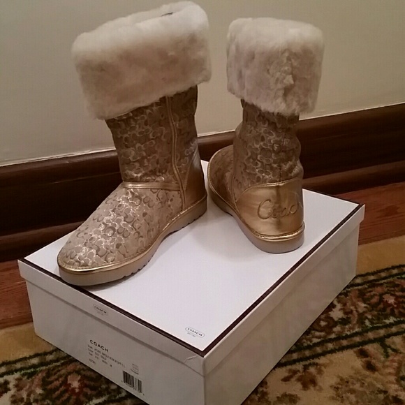 Coach gold uggs