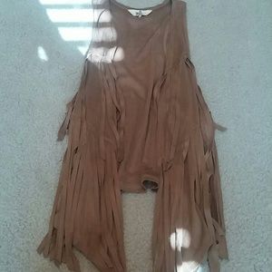 PACSUN  Fringe Vest - Size XLarge