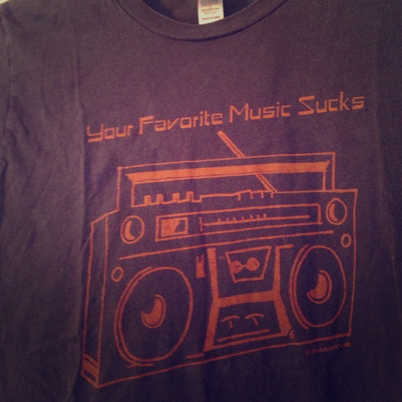 Your Favorite Music Sucks. Vintage tee!