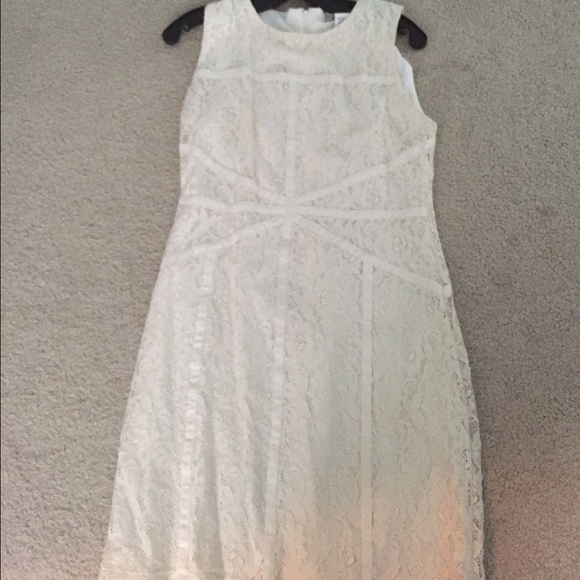 White lace dress