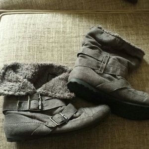 Grey Roxy boots