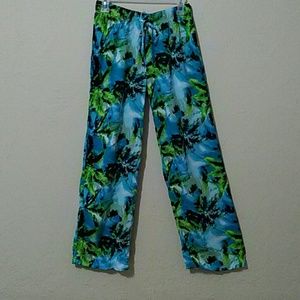 Palm Tree Print Pants