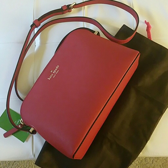 Katespade cedar street mandy dynasty red crossbody