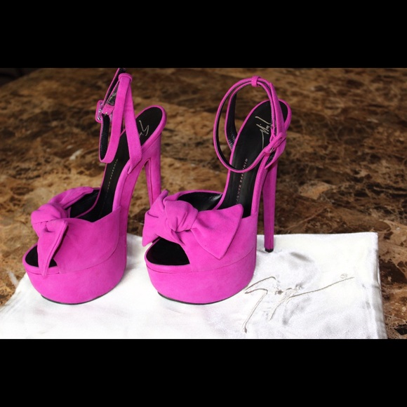 Denny Giuseppe Zanotti Suede High-heel Sandal - Picture 4 of 4