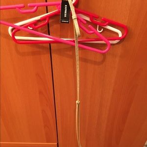 Express skinny bow belt