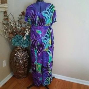 Multi  colored Maxi Dress- NWOT