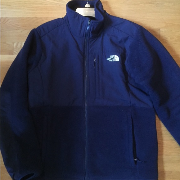 north face navy blue fleece