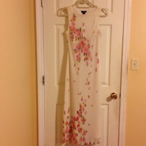 Classic Silk Flowers Dress