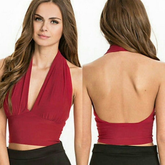 Red Halter Top