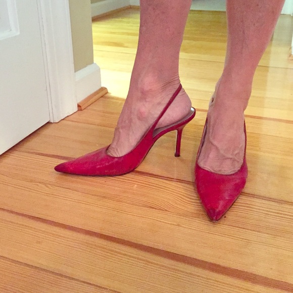 Sling Back Red Stilletos