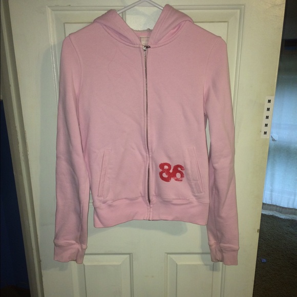 PINK zip up sweatshirt size medium